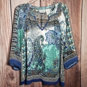 (0085) Women's: Large Forbidden Los Angeles Sheer Top- Q7